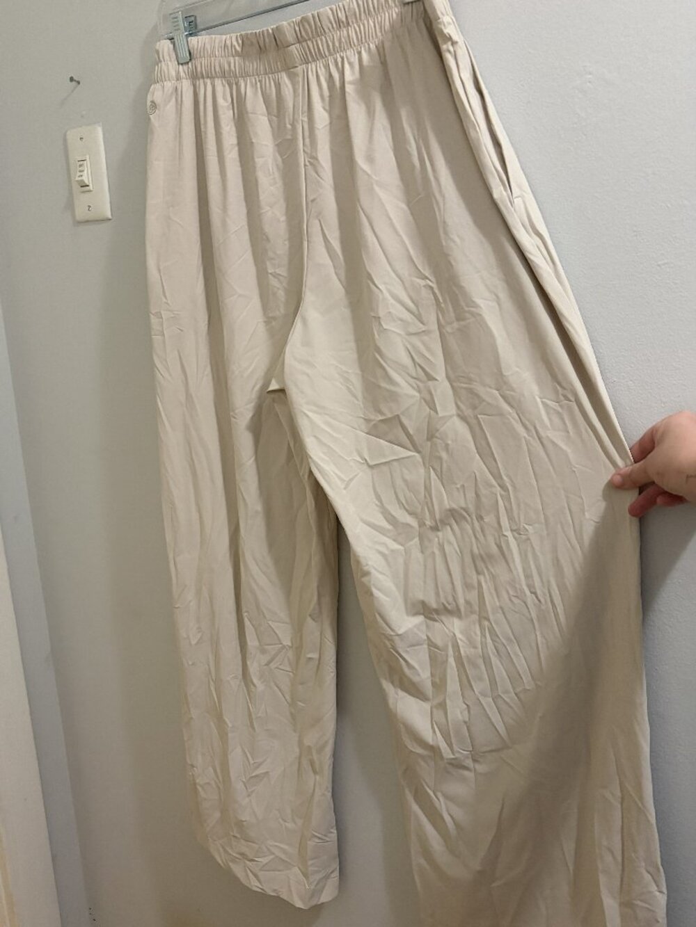Zella Cream Wide Leg Pants